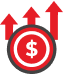 increase in attendees business icon