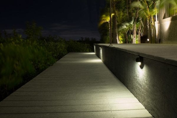 Illuminated deck with AMP® Deck Lights