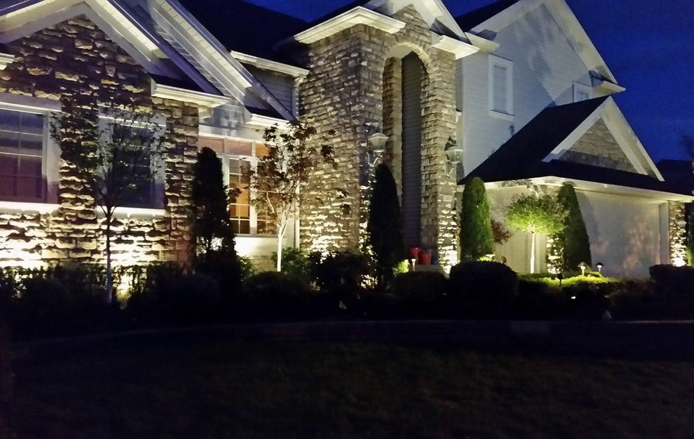 Illuminated Home using AMP® Spot Lights