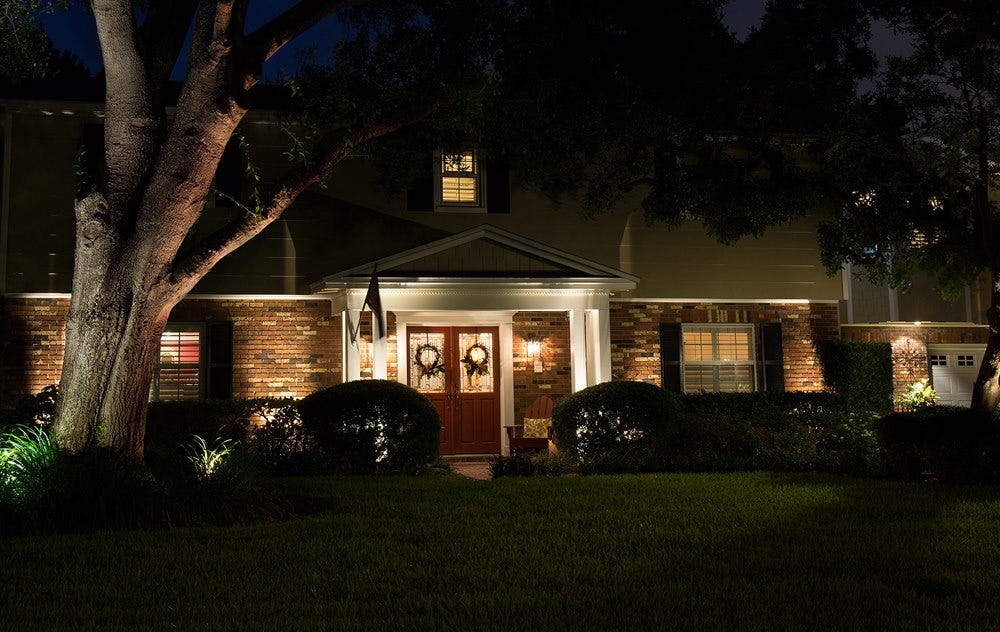 Illuminated Home using AMP® Spot Lights