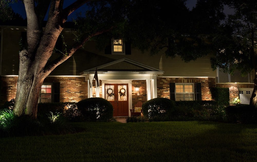 Illuminated Home using AMP® Spot Lights