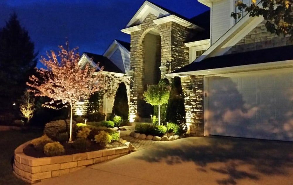 Illuminated Home using AMP® Spot Lights