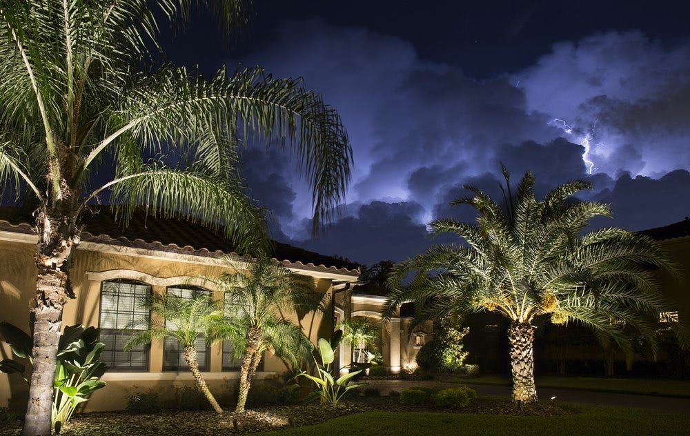 Illuminated Home using AMP® Spotlights